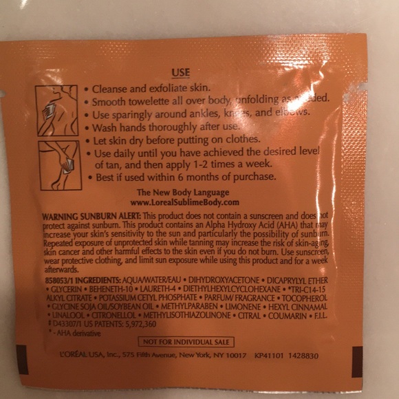 sublime tanning wipes